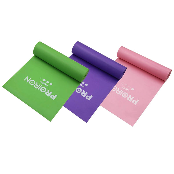 Latex-Free Resistance Bands - Set of 3 PROIRON 2M-x-3