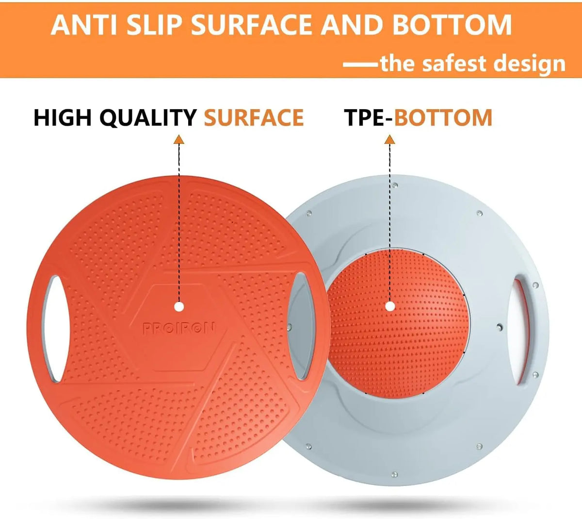 PROIRON Wobble Balance Board, Non-Slip Balance Trainer for Stability Training, Core Strength Rehabilitation, Exercise, Fitness, Adult Physio, Kids Sensory, Home Gym Training Equipment for PROIRON Wobble Balance Board, Non-Slip Balance Trainer for Stability Training, Core Strength Rehabilitation, Exercise, Fitness, Adult Physio, Kids Sensory, Home Gym Training Equipment for