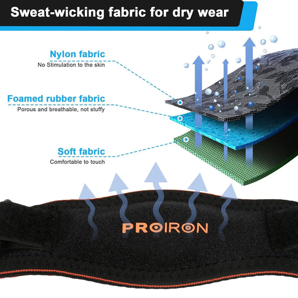 Tennis Elbow Support Strap - Single/Double Pack PROIRON