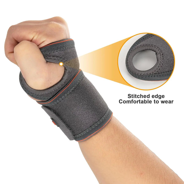 Wrist Support Elastic Straps - Grey/Black - Single/Double PROIRON