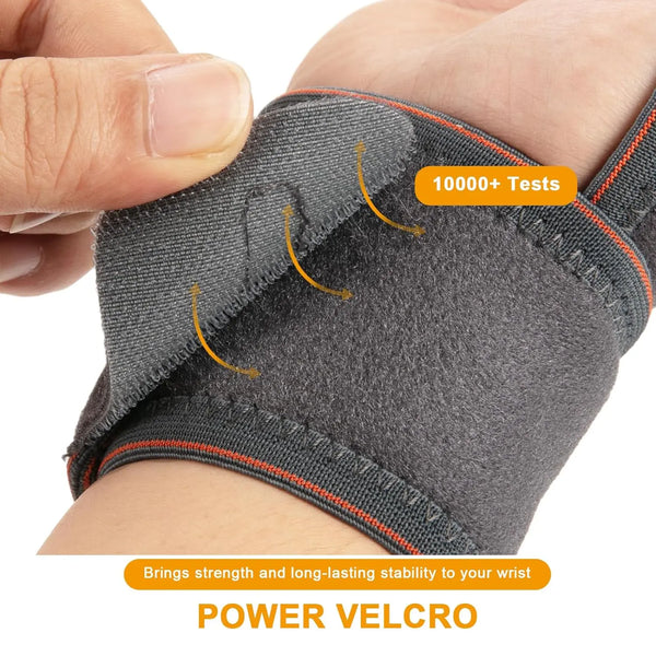 Wrist Support Elastic Straps - Grey/Black - Single/Double PROIRON