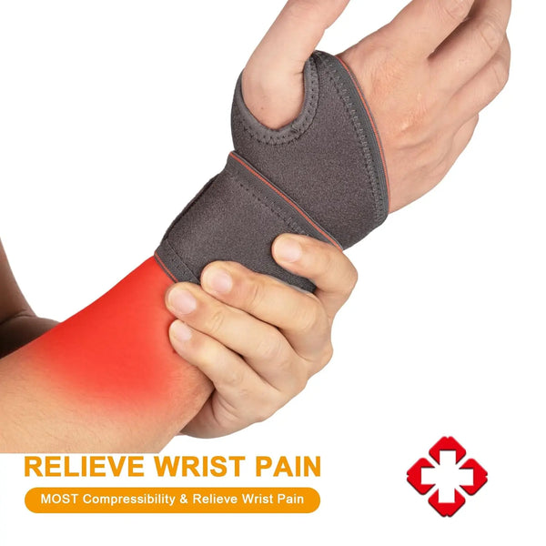 Wrist Support Elastic Straps - Grey/Black - Single/Double PROIRON