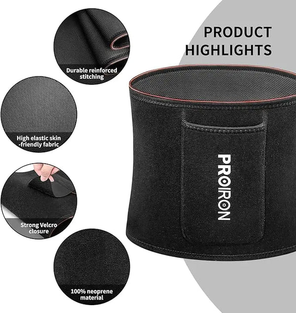 Waist Trimmers, Sauna sweat belt for Women and Men PROIRON