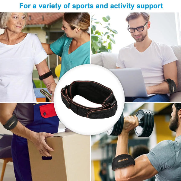 Tennis Elbow Support Strap - Single/Double Pack PROIRON