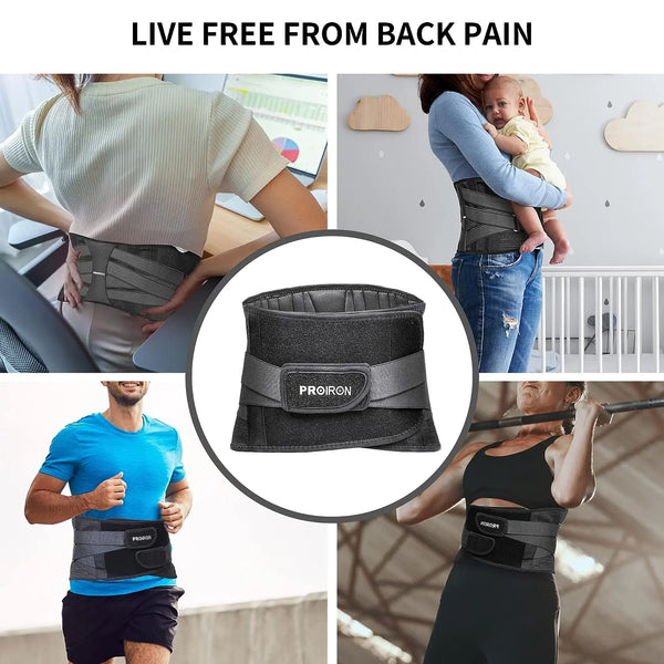 Strong Support Lower Back Belt - 3 Sizes M/L/XL PROIRON