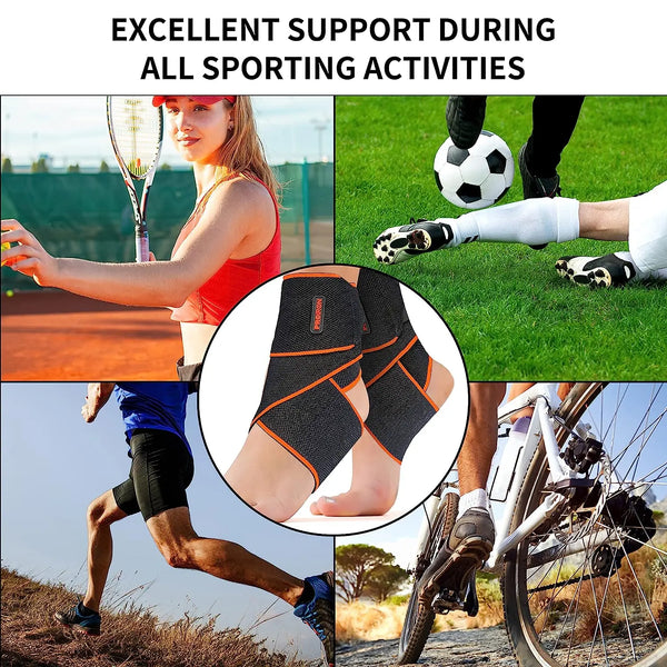 Ankle Support Brace, Adjustable Wrap Strap for Protection PROIRON
