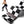 Load image into Gallery viewer, Fashion Resistance Bands - Black & White Trellis Design PROIRON Light-x-1