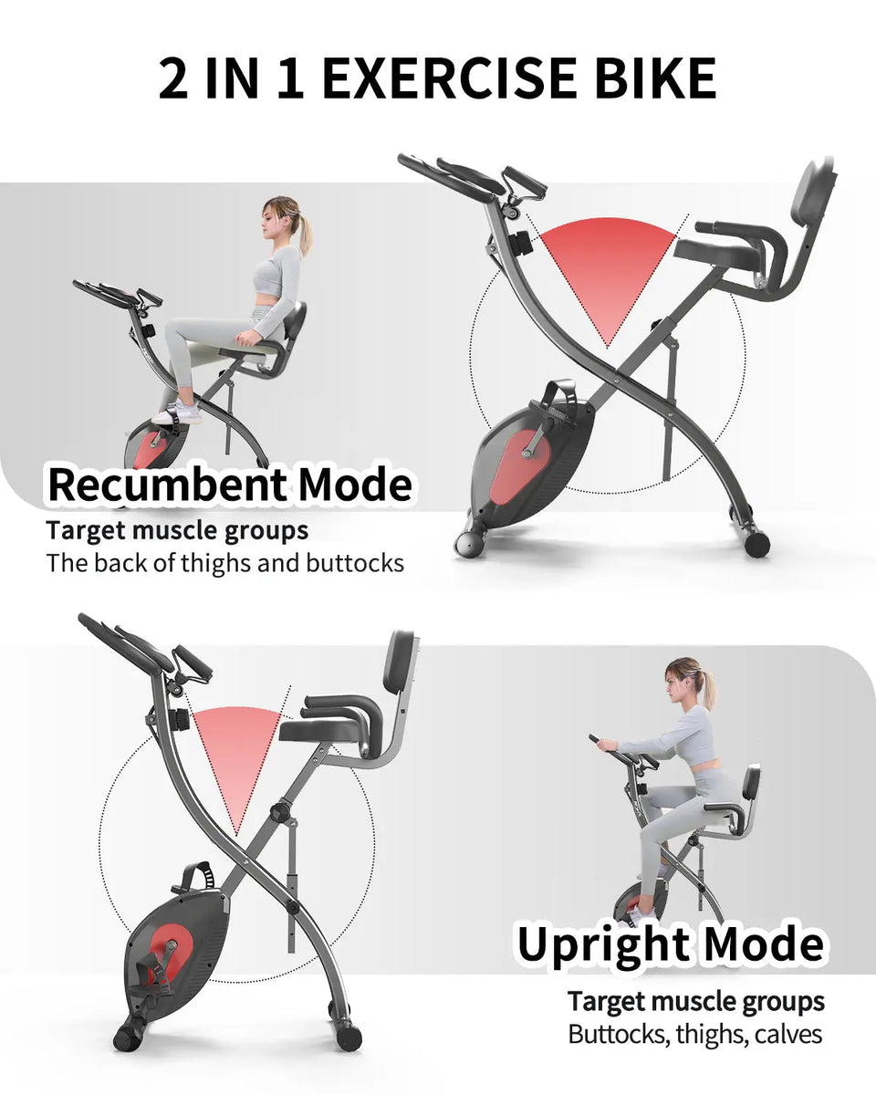 Comfort Xl Recumbent Folding Exercise Bike Xl Folding Recumbent