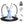 Load image into Gallery viewer, Digital Cordless Skipping Rope PROIRON Blue