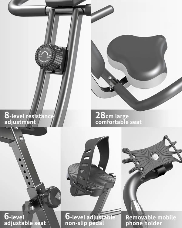 Indoor Stationary Folding Bike + Free Resistance bands PROIRON