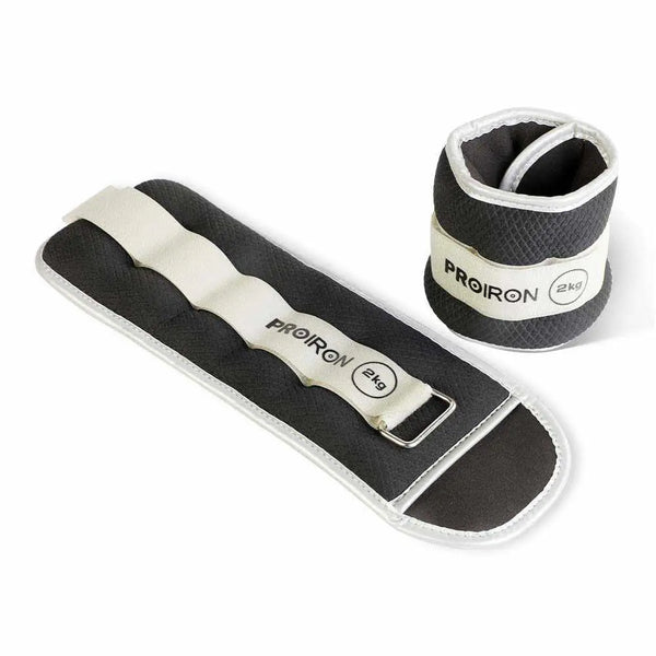 PROIRON Ankle Weights Wrist Leg Weights for Women Men 0.5kg-2kg-Weight Accessories-Black 2×2kg-gb-PROIRON