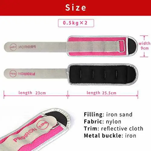 PROIRON Ankle Weights Wrist Leg Weights for Women Men 0.5kg-2kg-Weight Accessories-PROIRON