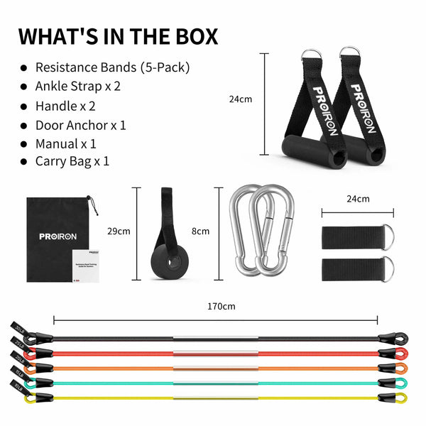 PROIRON Exercise Bands Set-Exercise Bands-PROIRON