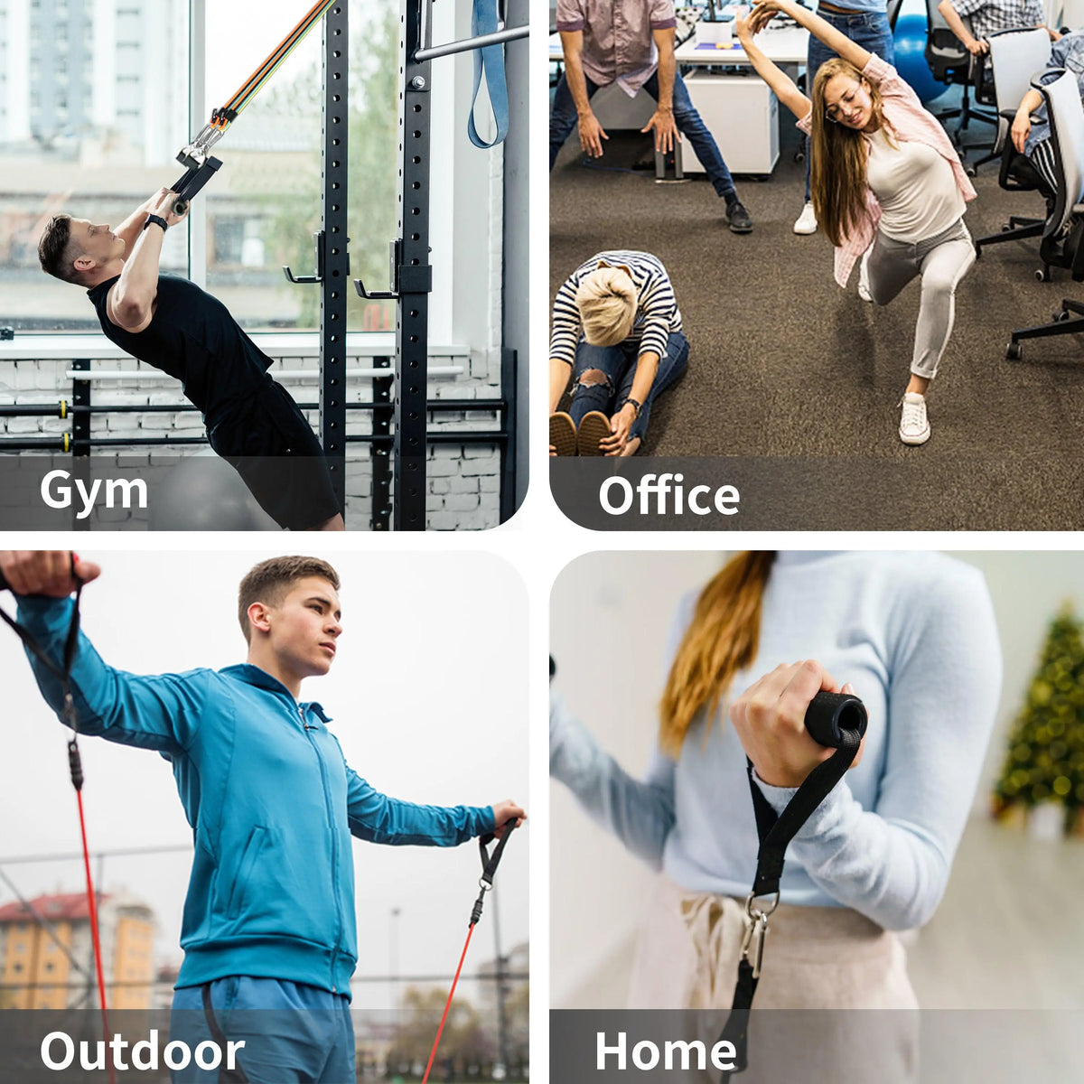 PROIRON Resistance Bands for Exercise With Handles and Door Anchor