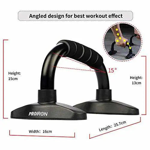 PROIRON Push Up Bar Stands with Non slip Foam Grip-Core & Abdominal-PROIRON
