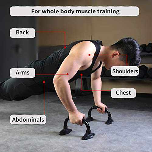 PROIRON Push Up Bar Stands with Non slip Foam Grip-Core & Abdominal-PROIRON