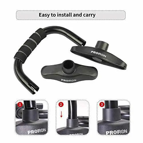 PROIRON Push Up Bar Stands with Non slip Foam Grip-Core & Abdominal-PROIRON