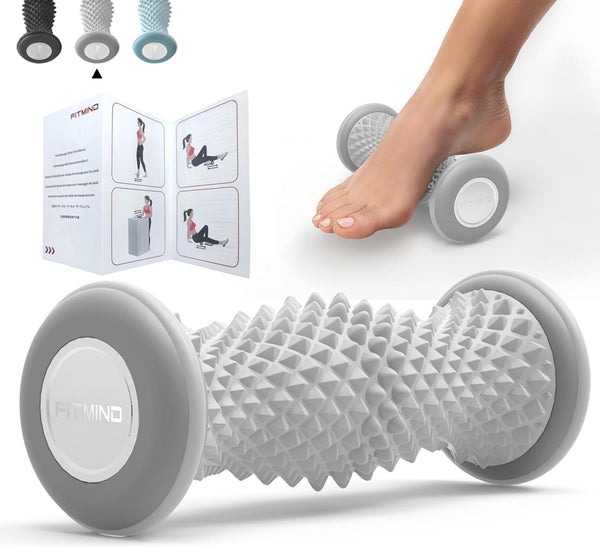 FITMIND Foot Roller Massager for Plantar Fasciitis, Arch and Heel Pain Relief