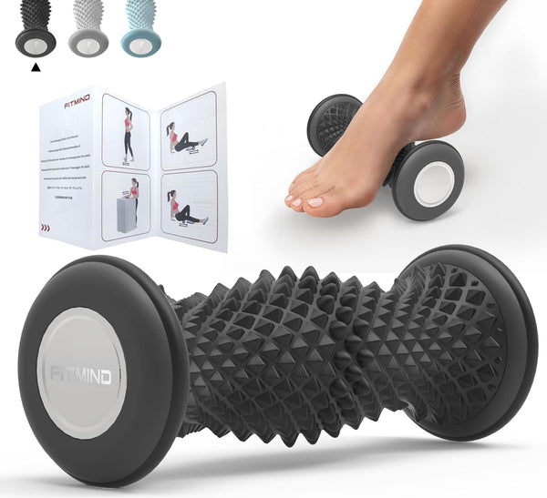 FITMIND Foot Roller Massager for Plantar Fasciitis, Arch and Heel Pain Relief