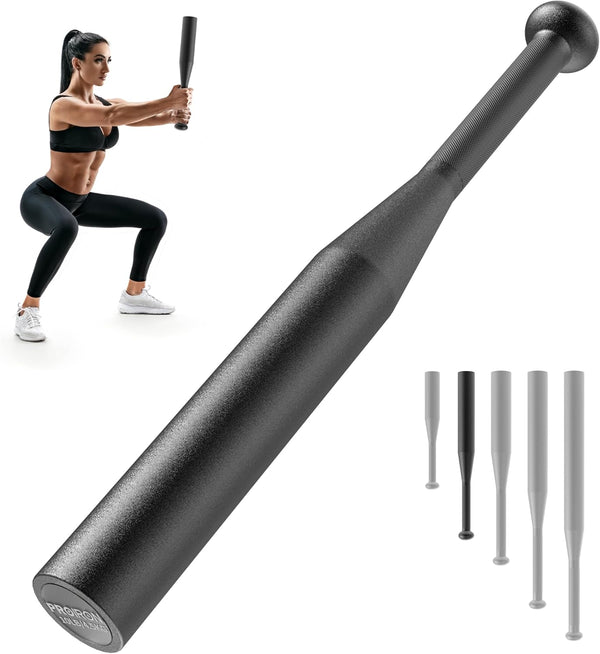 PROIRON All-Steel Indian Clubbell 5-25lb, Weighted Mace Exercise Club for Strength Training, Rehab and Rotational Training
