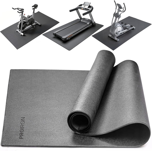 PROIRON Exercise Equipment Mat, Anti-Slip, Reduce Noise, Protect Floor, Heavy-Duty