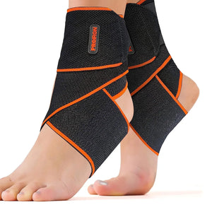 Ankle Support Brace, Adjustable Wrap Strap for Protection PROIRON Two-braces