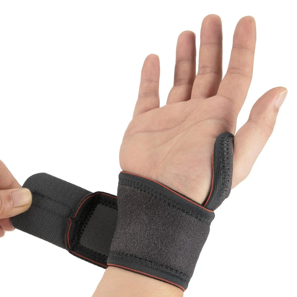 Wrist Support Elastic Straps - Grey/Black - Single/Double PROIRON Black-Single
