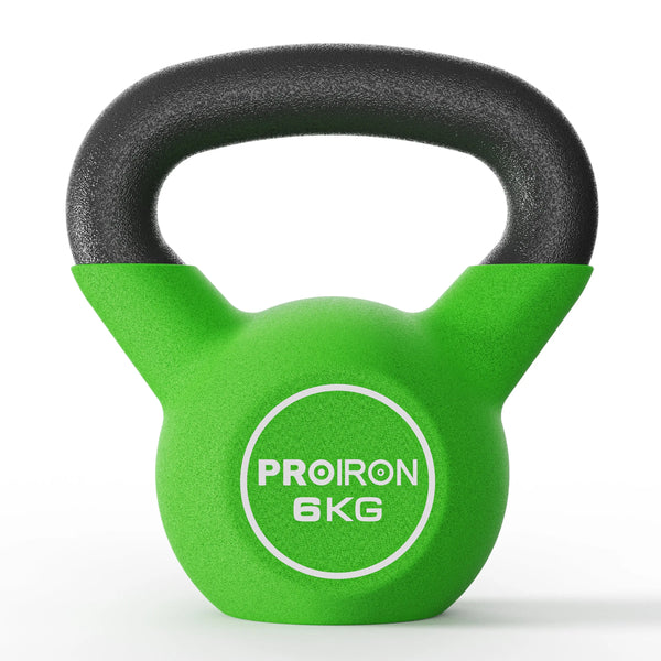 Kettlebell- Cast Iron Core with Neoprene Coated - 4/6/8/10/12/16KG PROIRON 6kg