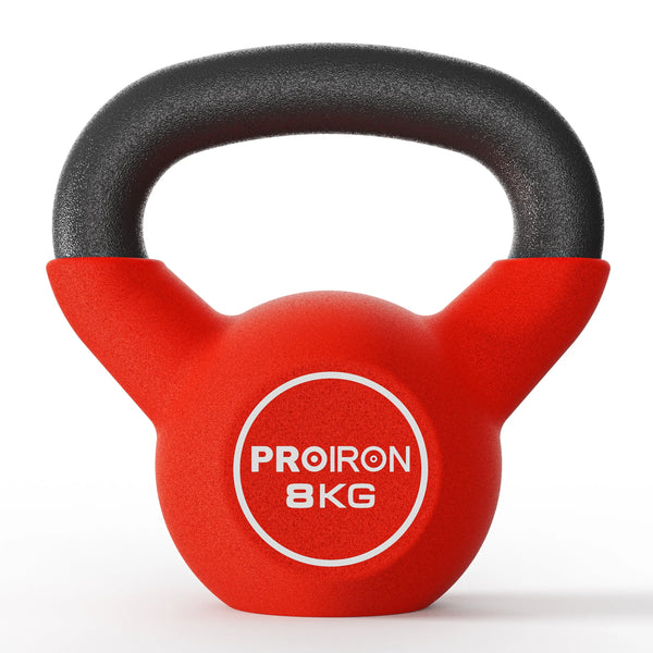 Kettlebell- Cast Iron Core with Neoprene Coated - 4/6/8/10/12/16KG PROIRON 8kg