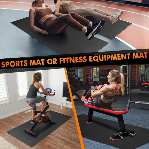 PROIRON Exercise Equipment Mat, Anti-Slip, Reduce Noise, Protect Floor, Heavy-Duty
