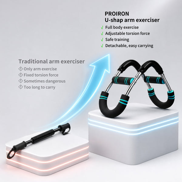 PROIRON Twister Arm Trainer, U-Shape Multi-Purpose Design, 3 Adjustable Levels, Full Body Exercise