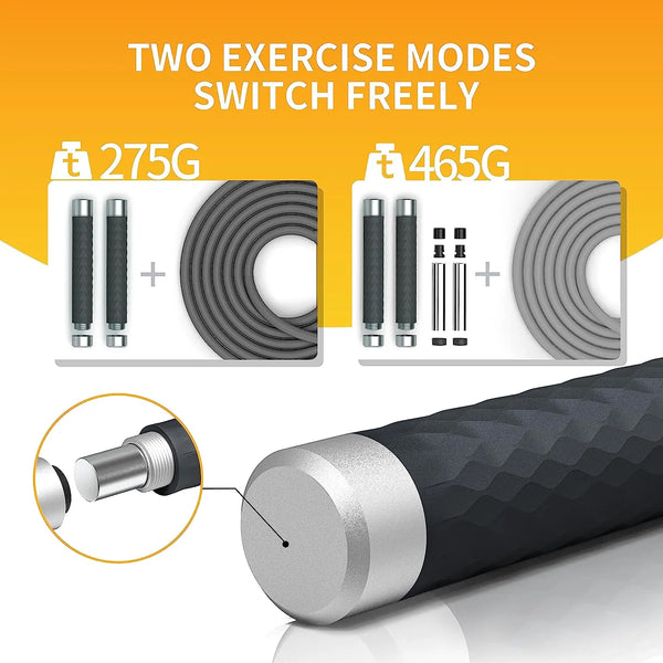 PROIRON Weighted Jump Rope 1LB 7mm Thickness