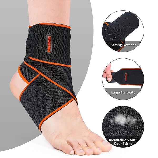 Ankle Support Brace, Adjustable Wrap Strap for Protection