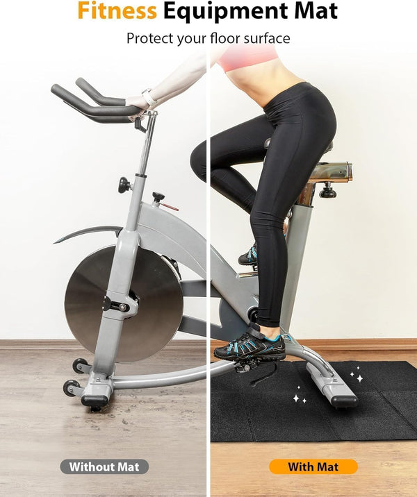 PROIRON Exercise Equipment Mat, Anti-Slip, Reduce Noise, Protect Floor, Heavy-Duty