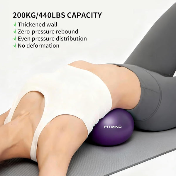 FITMIND Pilates Ball, 10in Core Ball for Physical Therapy, Ab Release and Core Workouts