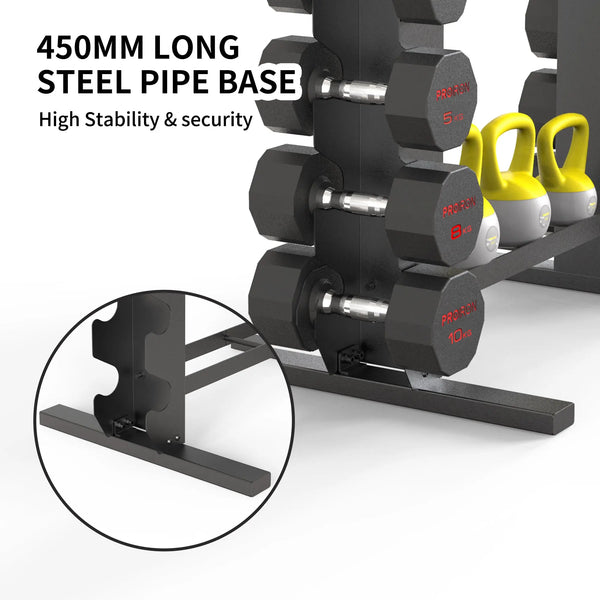 Multi-layer Weight Rack for Dumbbells and Kettlebells - Max 200kg