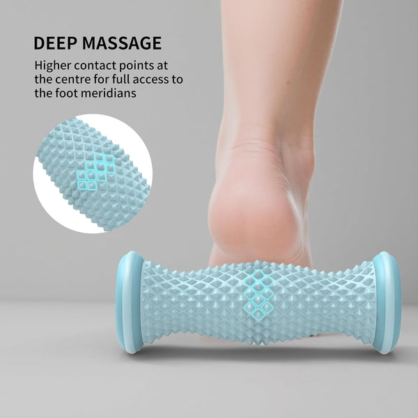 FITMIND Foot Roller Massager for Plantar Fasciitis, Arch and Heel Pain Relief