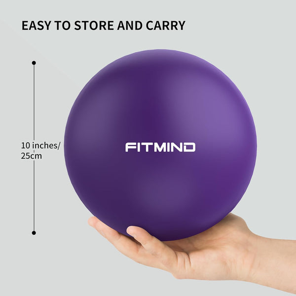 FITMIND Pilates Ball, 10in Core Ball for Physical Therapy, Ab Release and Core Workouts