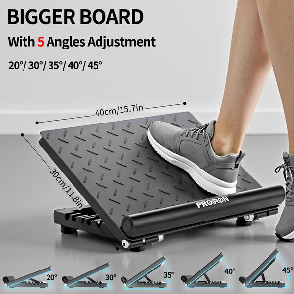 PROIRON Full Steel Slant Board, 5 Adjust Angles, 660lbs Load Bearing, for Calf Stretching and Squats, No Installation