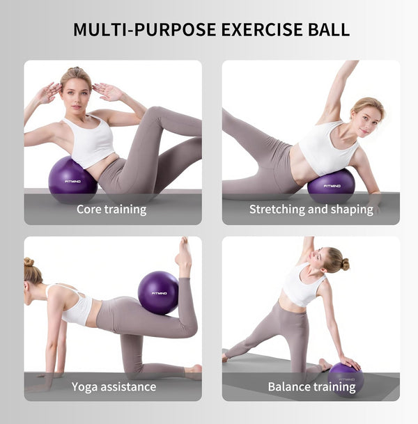 FITMIND Pilates Ball, 10in Core Ball for Physical Therapy, Ab Release and Core Workouts