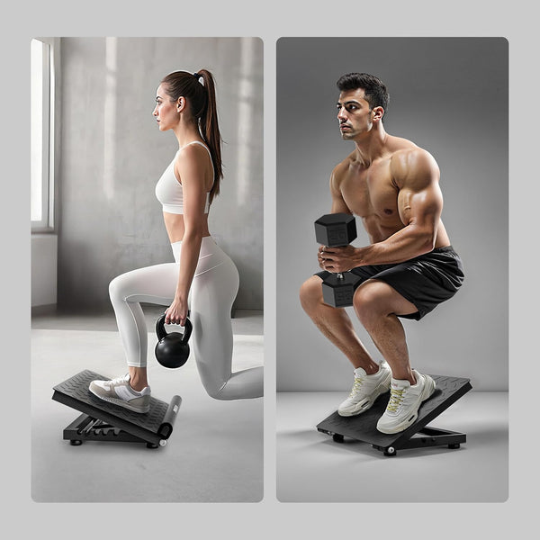 PROIRON Full Steel Slant Board, 5 Adjust Angles, 660lbs Load Bearing, for Calf Stretching and Squats, No Installation