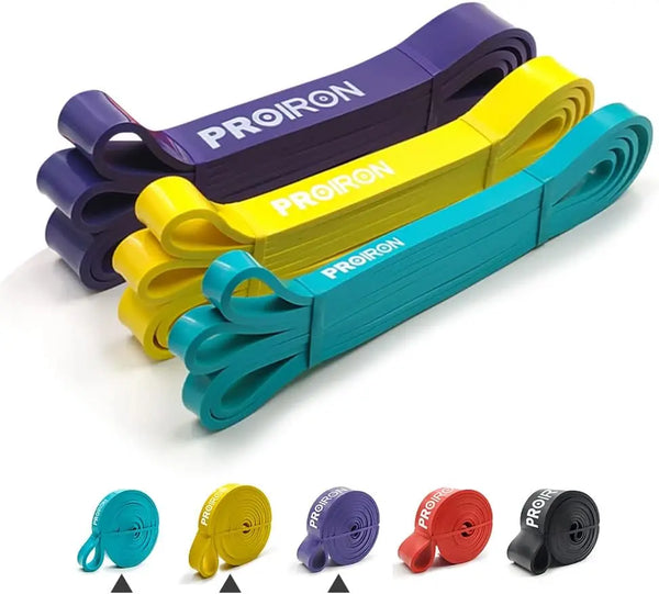 Resistance Bands - Assisted Pull-up Bands PROIRON Green-Yellow-Purple-set-6.7-45kg