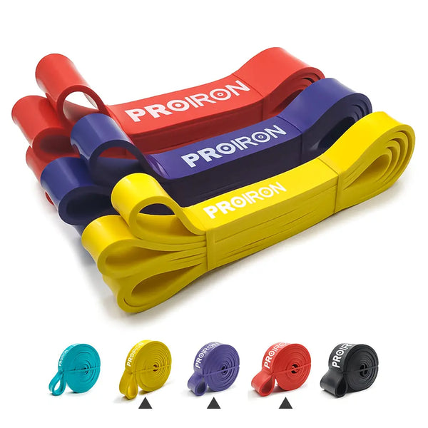 Resistance Bands - Assisted Pull-up Bands PROIRON Yellow-Purple-Red-Set-18-54kg