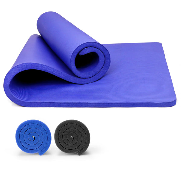 Yoga Mat 15MM Thick Gym Workout Fitness Pilates Women Exercise Mat Non Slip  UK