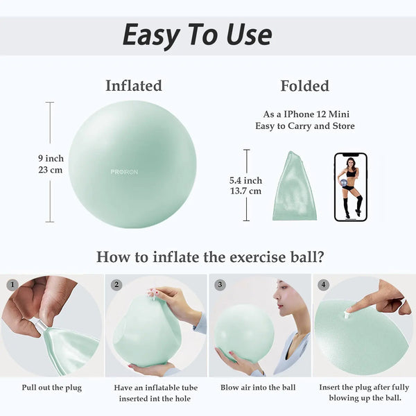 25CM Exercise Ball - For Yoga, Pilates and Therapy PROIRON