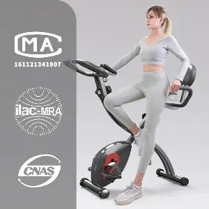 Indoor Stationary Folding Bike + Free Resistance bands