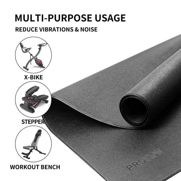 Equipment Mat - Floor Protection Mat for Stepper, Treadmill, Bike, Rower