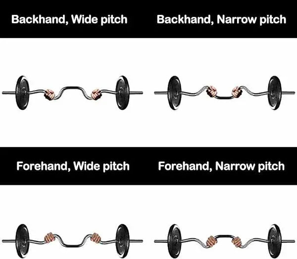 PROIRON 47" Curl Bar - Standard Super SZ Curl Bar with Spinlock Collars-Curl Bar-PROIRON