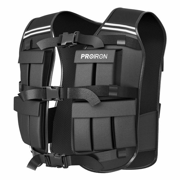 PRISP Adjustable Weighted Training Vest - 10kg Weight Vest for