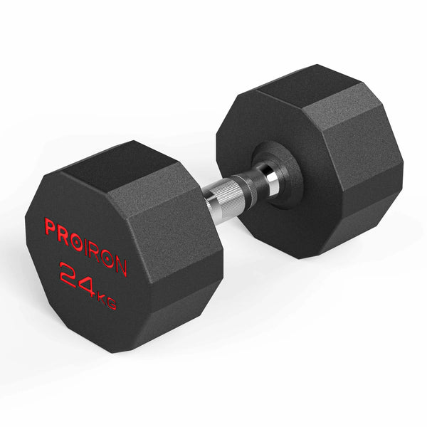 PROIRON HEX DUMBBELL - Choice of Set-Dumbbell-24kg x 1-gb-PROIRON